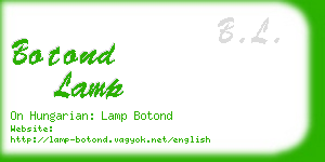 botond lamp business card